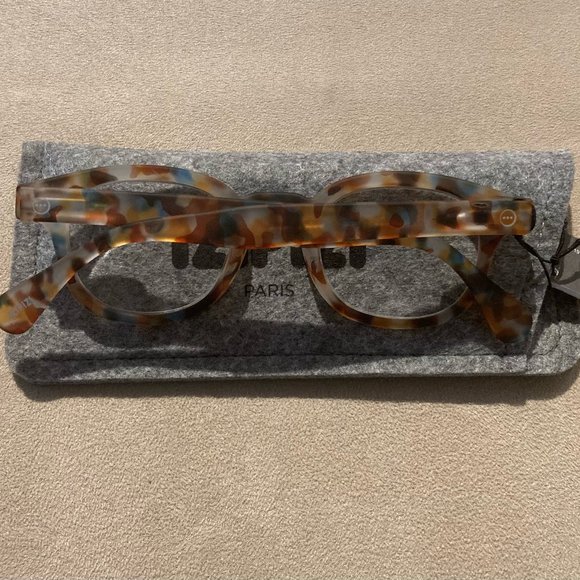 IZIPIZI PARIS Blue Tortoise Fashion Reading Glasses #C Readers BOX NWT +2.00 - Picture 7 of 8